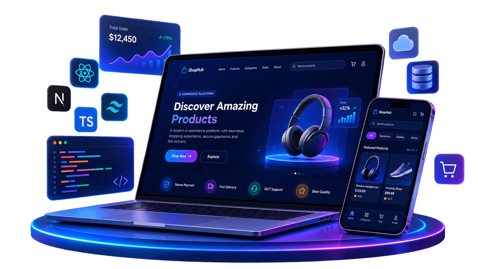Featured project preview